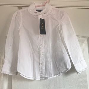 White Polo Ralph Lauren toddler blouse